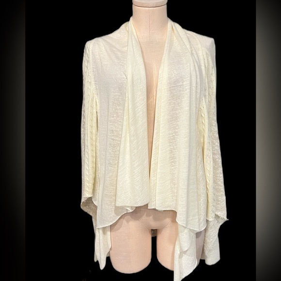 Tiny for Anthropologie Lightweight Open Draped Multi Textured Cardigan - Picture 1 of 10